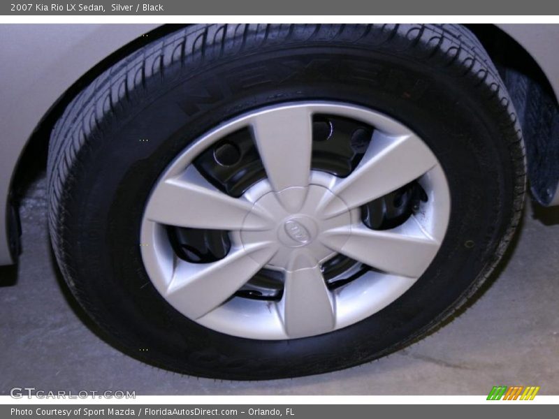 Silver / Black 2007 Kia Rio LX Sedan