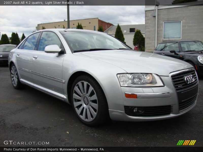 Light Silver Metallic / Black 2007 Audi A8 4.2 quattro