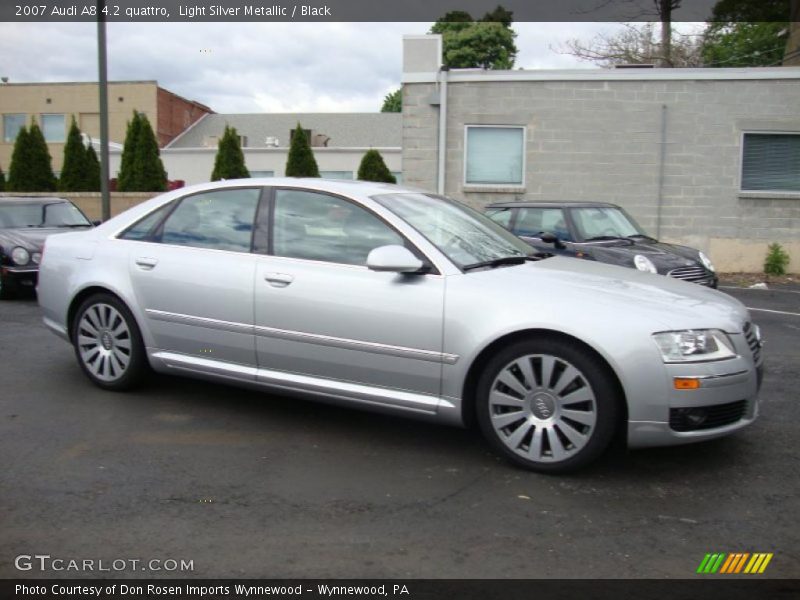 Light Silver Metallic / Black 2007 Audi A8 4.2 quattro