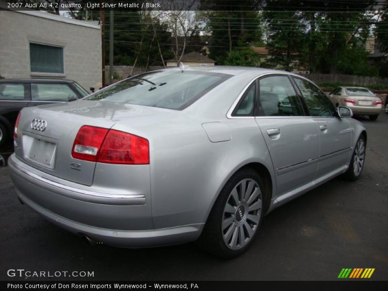 Light Silver Metallic / Black 2007 Audi A8 4.2 quattro