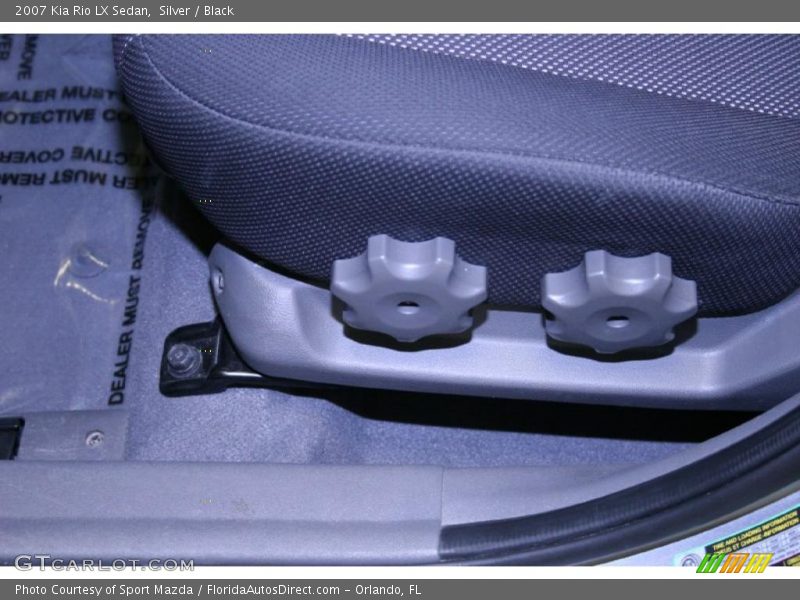 Silver / Black 2007 Kia Rio LX Sedan