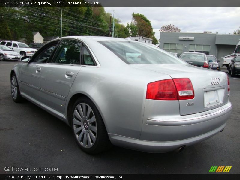 Light Silver Metallic / Black 2007 Audi A8 4.2 quattro