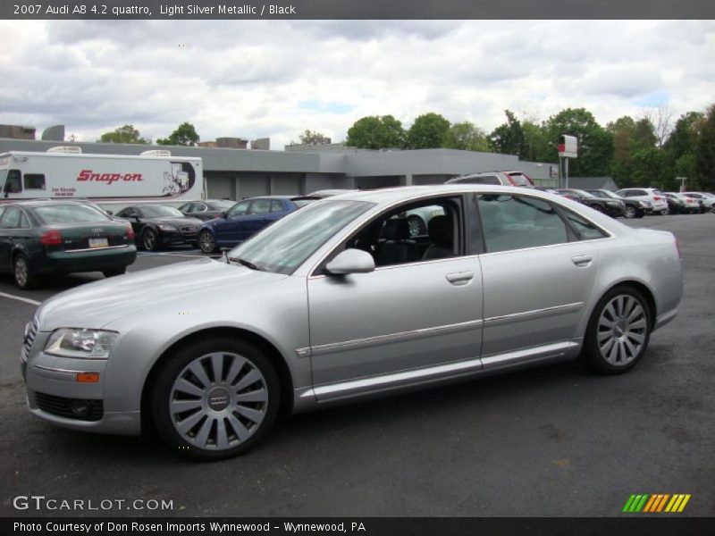 Light Silver Metallic / Black 2007 Audi A8 4.2 quattro