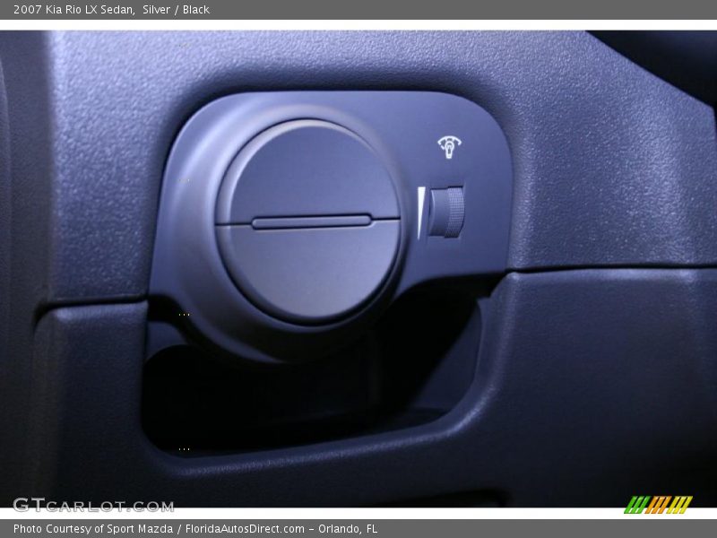 Silver / Black 2007 Kia Rio LX Sedan