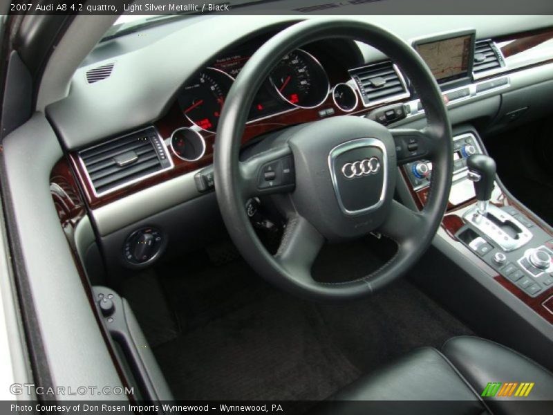 Light Silver Metallic / Black 2007 Audi A8 4.2 quattro