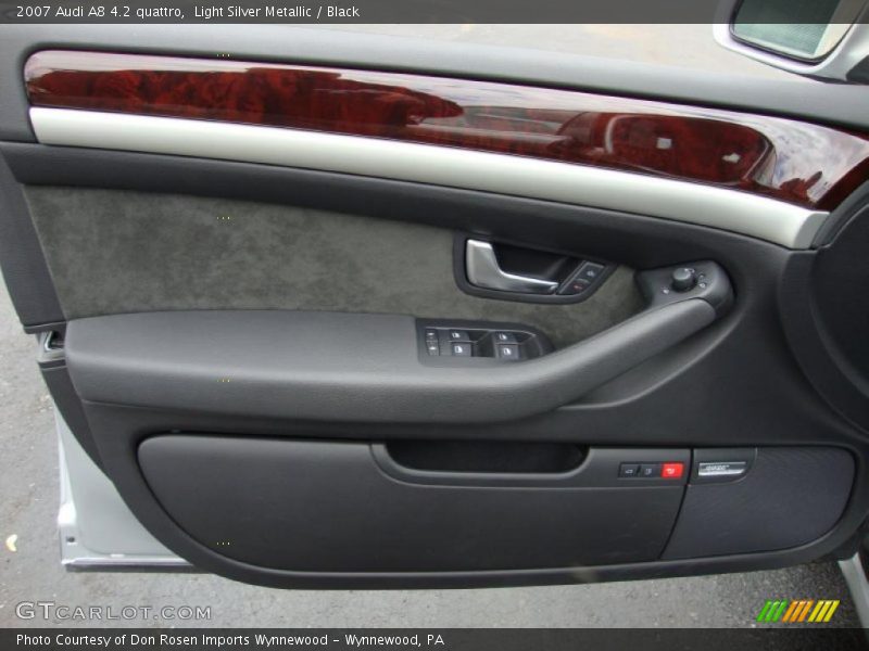 Light Silver Metallic / Black 2007 Audi A8 4.2 quattro