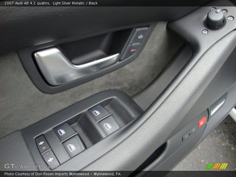 Light Silver Metallic / Black 2007 Audi A8 4.2 quattro