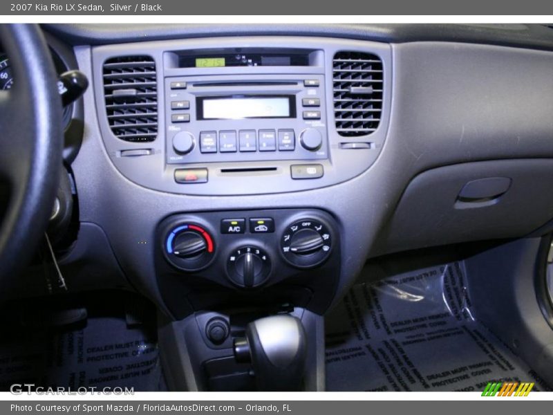 Silver / Black 2007 Kia Rio LX Sedan