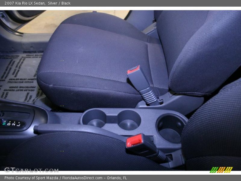Silver / Black 2007 Kia Rio LX Sedan