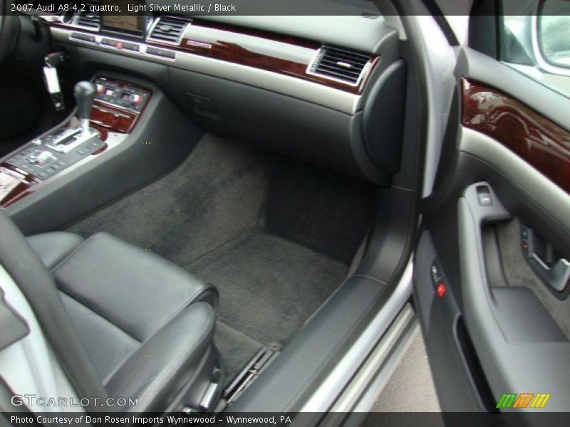 Light Silver Metallic / Black 2007 Audi A8 4.2 quattro