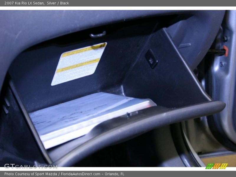 Silver / Black 2007 Kia Rio LX Sedan