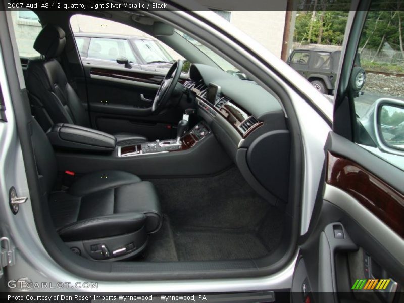 Light Silver Metallic / Black 2007 Audi A8 4.2 quattro
