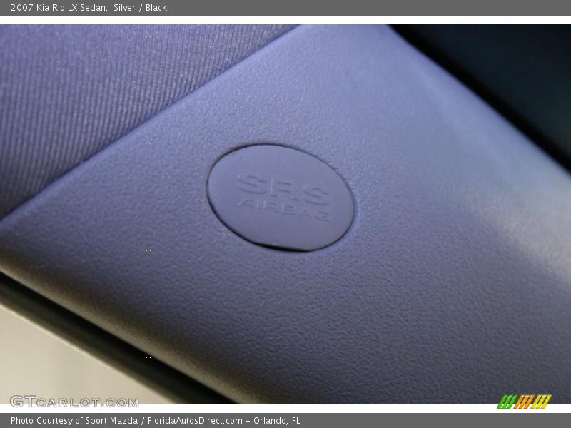 Silver / Black 2007 Kia Rio LX Sedan