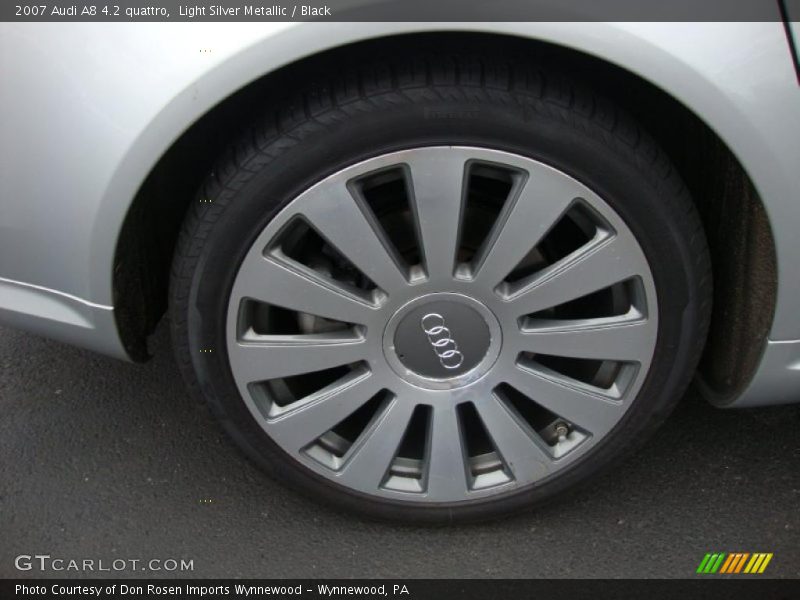 Light Silver Metallic / Black 2007 Audi A8 4.2 quattro