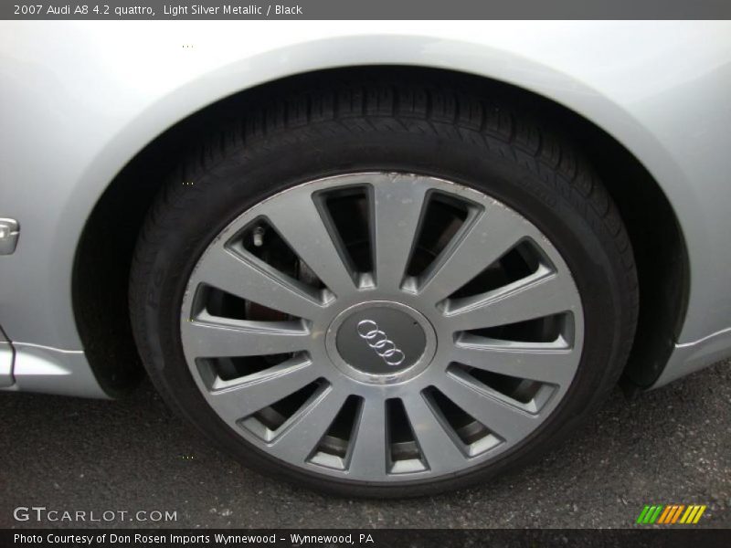 Light Silver Metallic / Black 2007 Audi A8 4.2 quattro