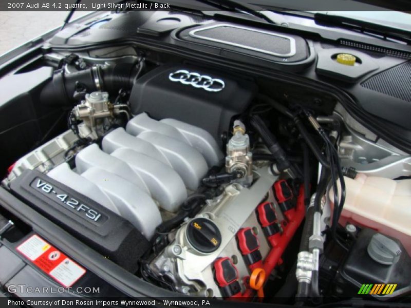 Light Silver Metallic / Black 2007 Audi A8 4.2 quattro
