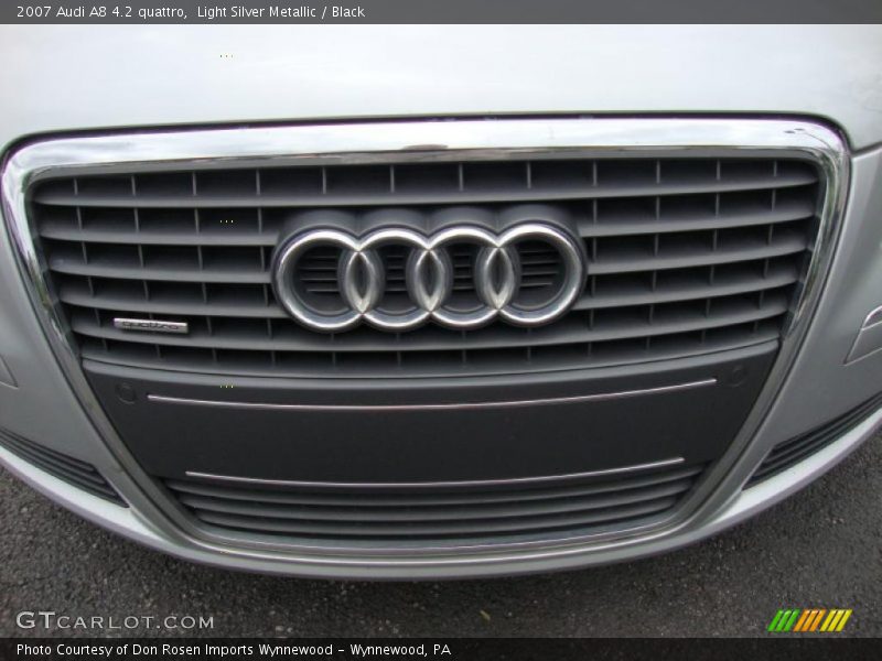 Light Silver Metallic / Black 2007 Audi A8 4.2 quattro