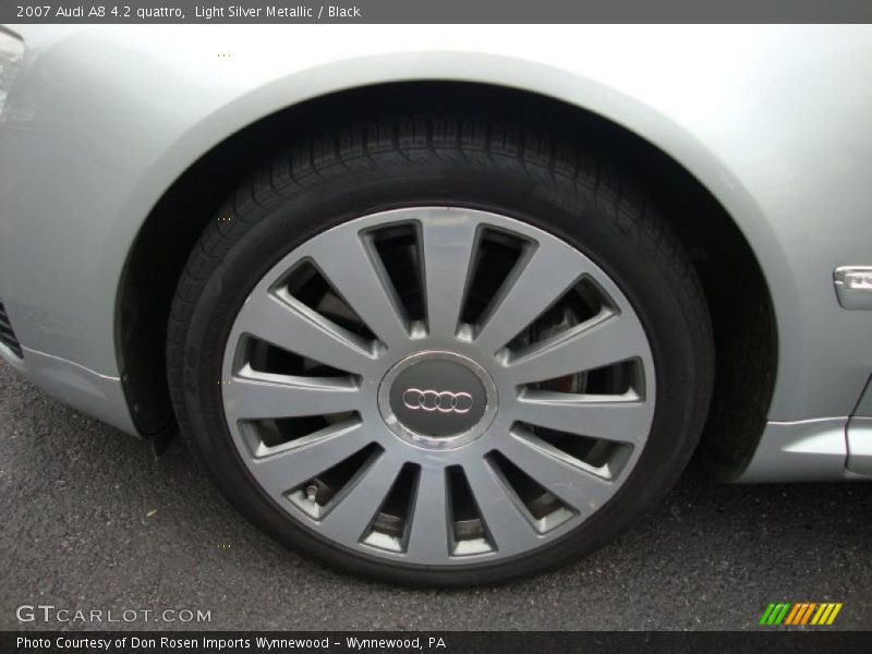 Light Silver Metallic / Black 2007 Audi A8 4.2 quattro