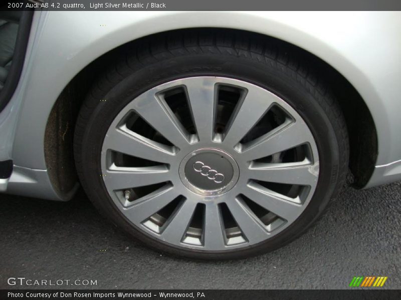 Light Silver Metallic / Black 2007 Audi A8 4.2 quattro