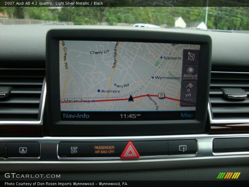 Light Silver Metallic / Black 2007 Audi A8 4.2 quattro