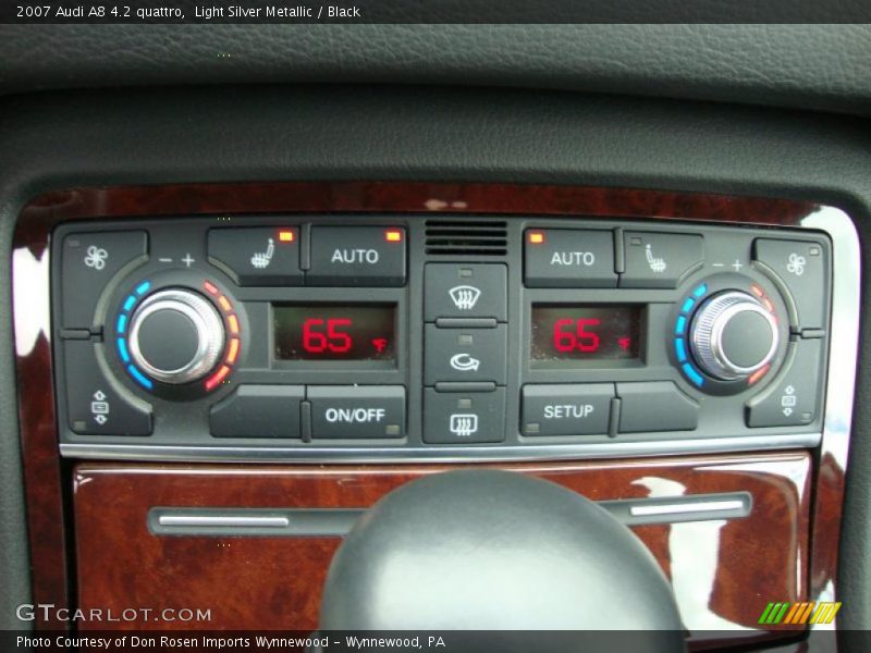 Light Silver Metallic / Black 2007 Audi A8 4.2 quattro