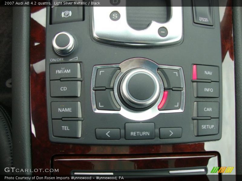 Light Silver Metallic / Black 2007 Audi A8 4.2 quattro