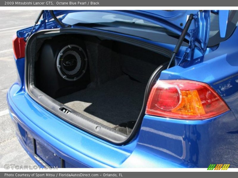 Octane Blue Pearl / Black 2009 Mitsubishi Lancer GTS