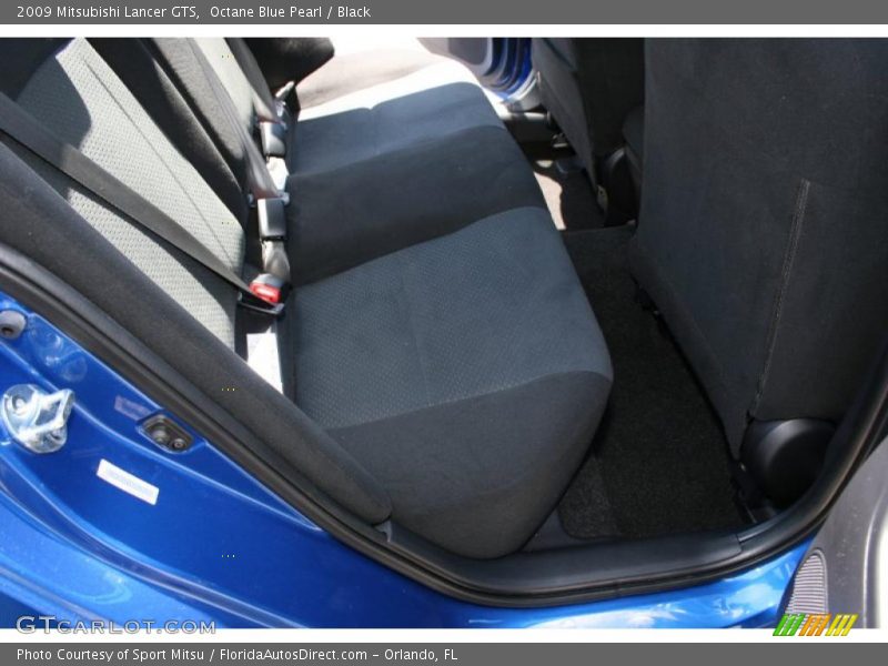 Octane Blue Pearl / Black 2009 Mitsubishi Lancer GTS
