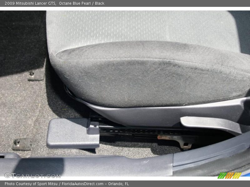Octane Blue Pearl / Black 2009 Mitsubishi Lancer GTS