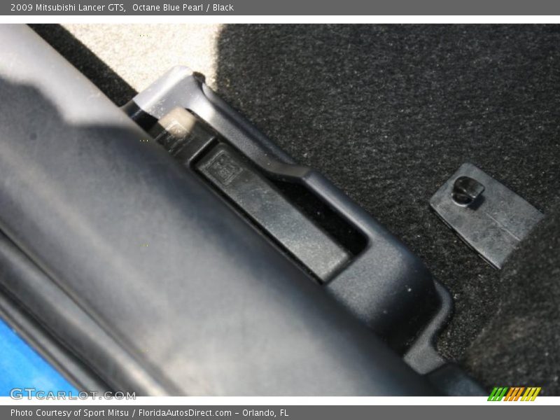 Octane Blue Pearl / Black 2009 Mitsubishi Lancer GTS