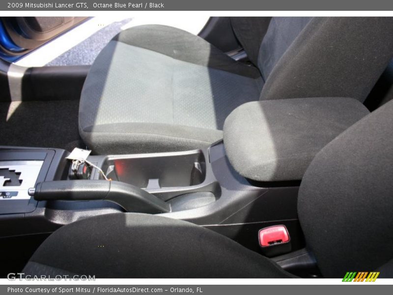 Octane Blue Pearl / Black 2009 Mitsubishi Lancer GTS