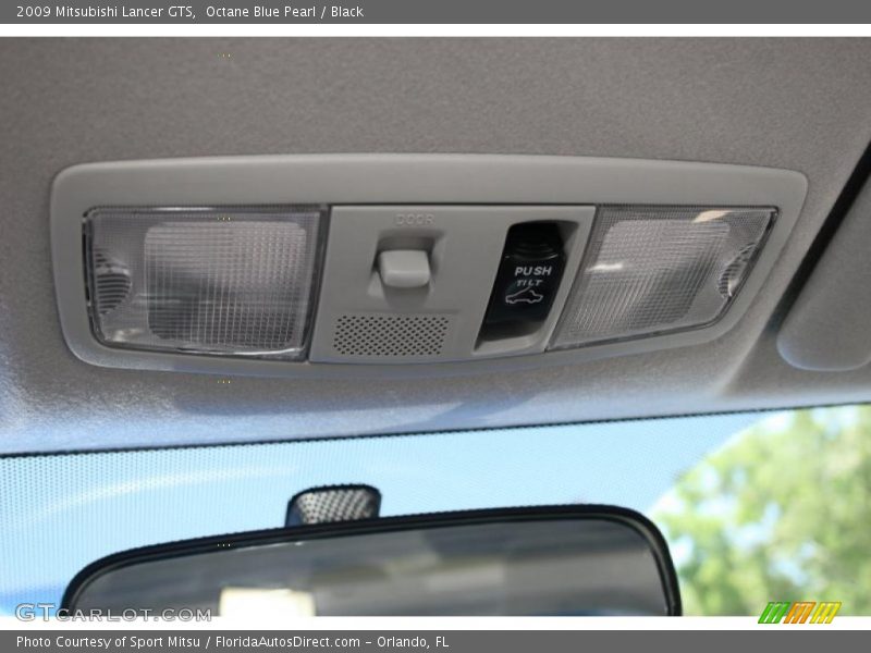 Octane Blue Pearl / Black 2009 Mitsubishi Lancer GTS