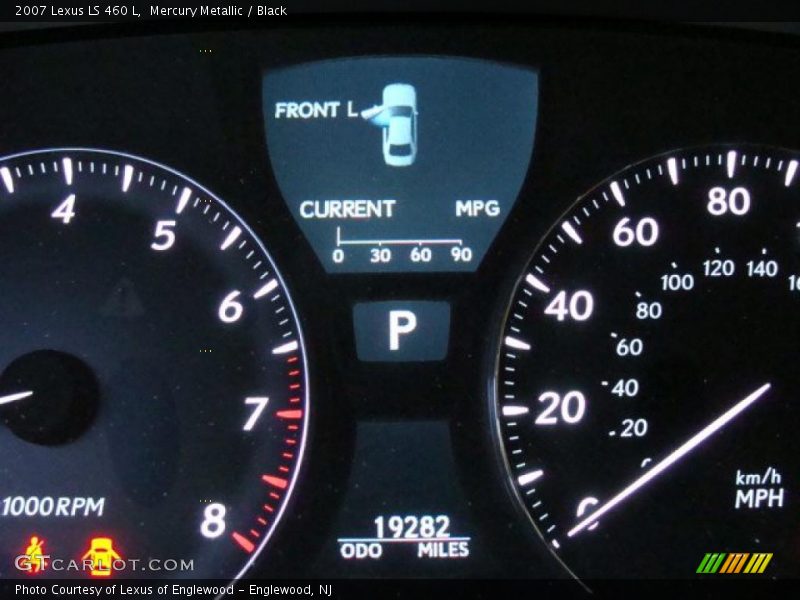 Mercury Metallic / Black 2007 Lexus LS 460 L