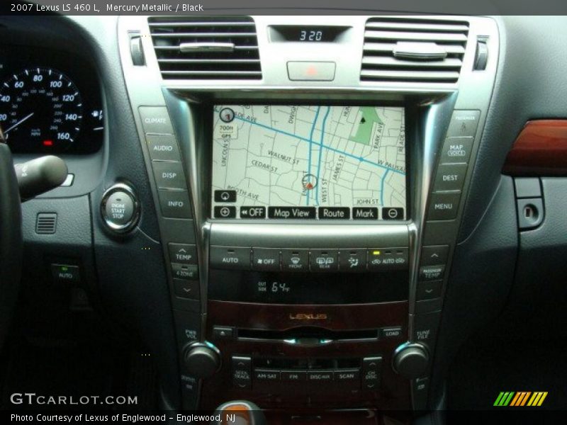 Mercury Metallic / Black 2007 Lexus LS 460 L