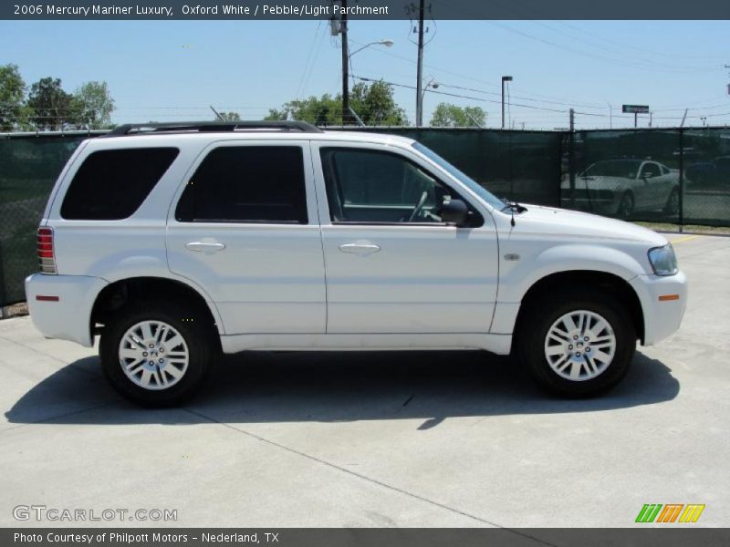 Oxford White / Pebble/Light Parchment 2006 Mercury Mariner Luxury