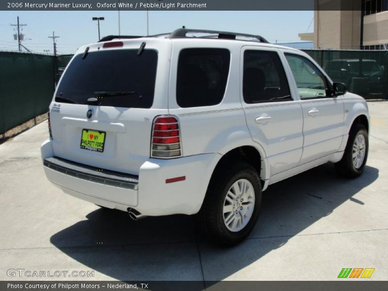 Oxford White / Pebble/Light Parchment 2006 Mercury Mariner Luxury