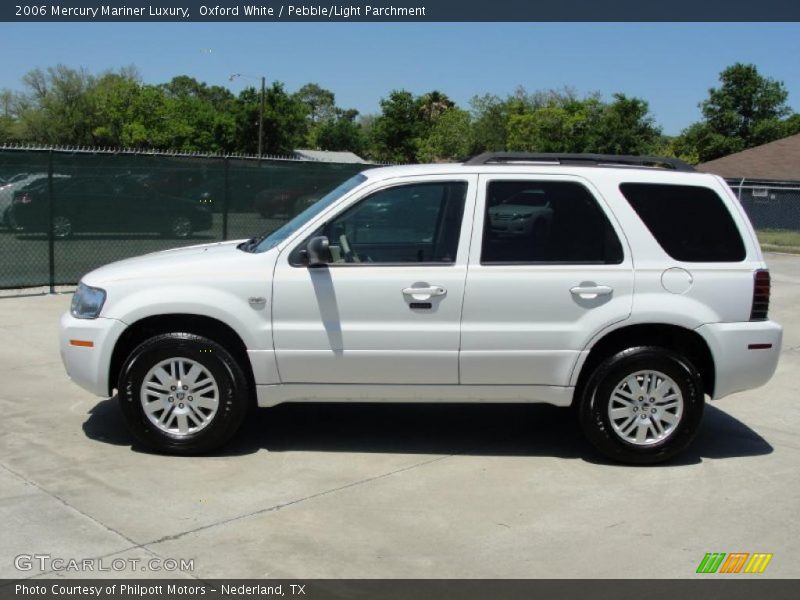 Oxford White / Pebble/Light Parchment 2006 Mercury Mariner Luxury