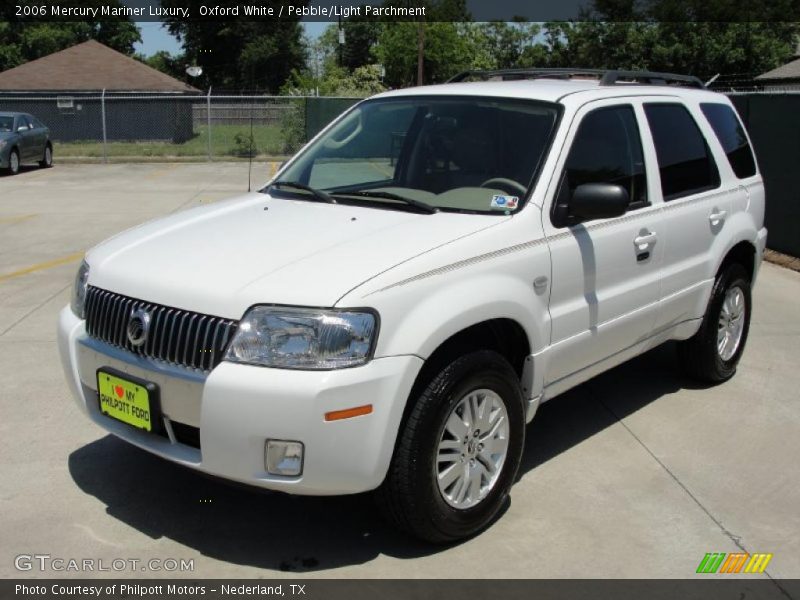 Oxford White / Pebble/Light Parchment 2006 Mercury Mariner Luxury