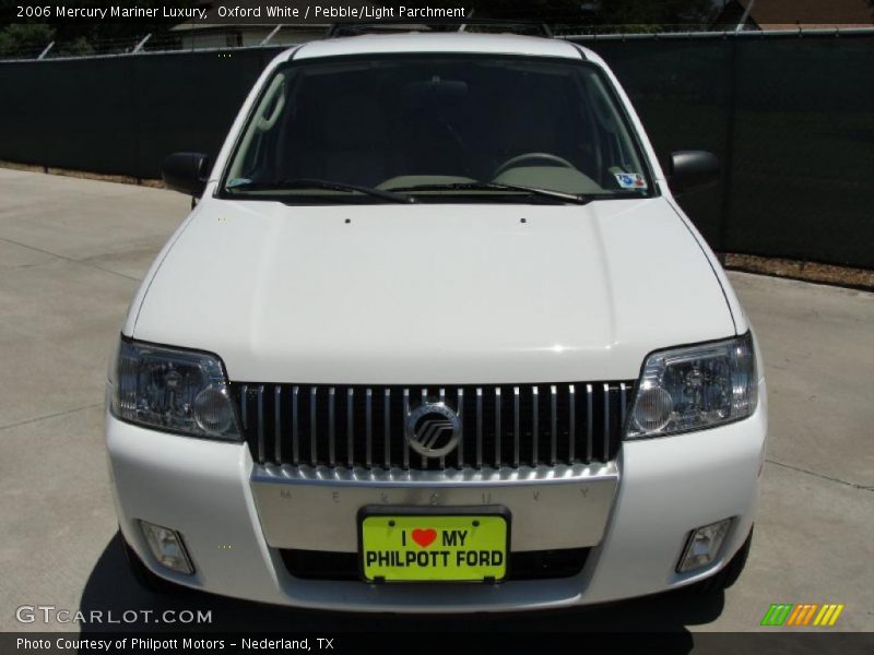 Oxford White / Pebble/Light Parchment 2006 Mercury Mariner Luxury