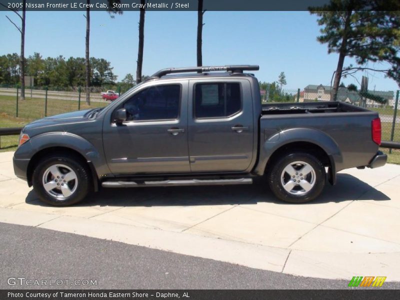 Storm Gray Metallic / Steel 2005 Nissan Frontier LE Crew Cab