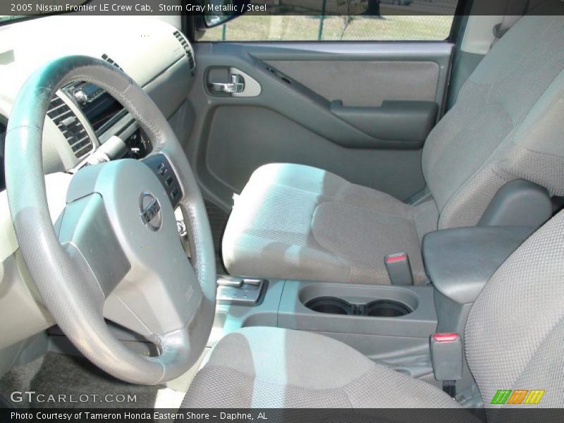 Storm Gray Metallic / Steel 2005 Nissan Frontier LE Crew Cab