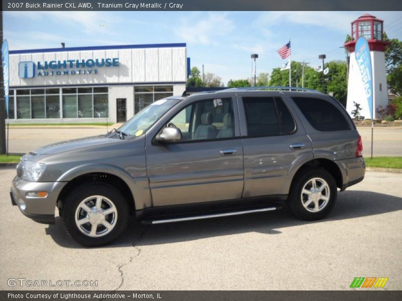 Titanium Gray Metallic / Gray 2007 Buick Rainier CXL AWD