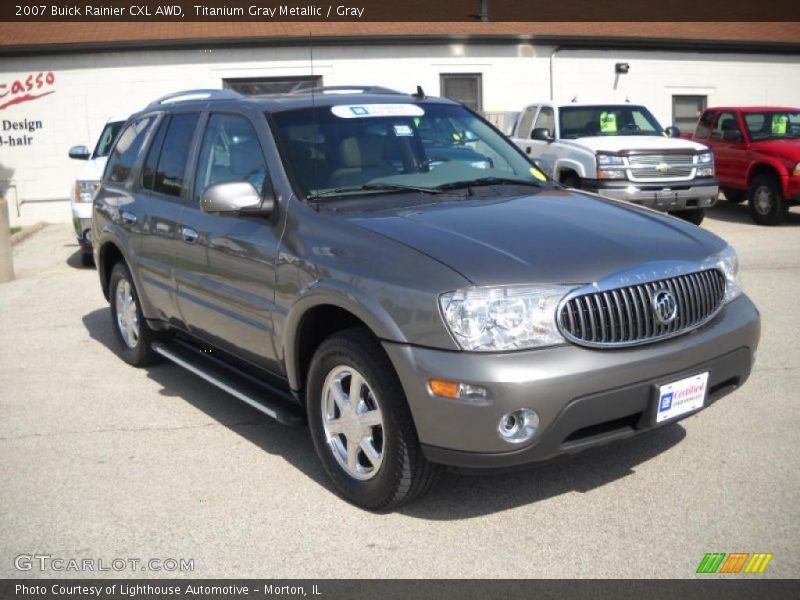 Titanium Gray Metallic / Gray 2007 Buick Rainier CXL AWD