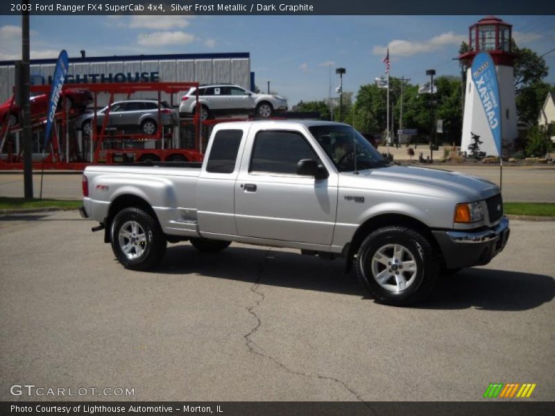 Silver Frost Metallic / Dark Graphite 2003 Ford Ranger FX4 SuperCab 4x4