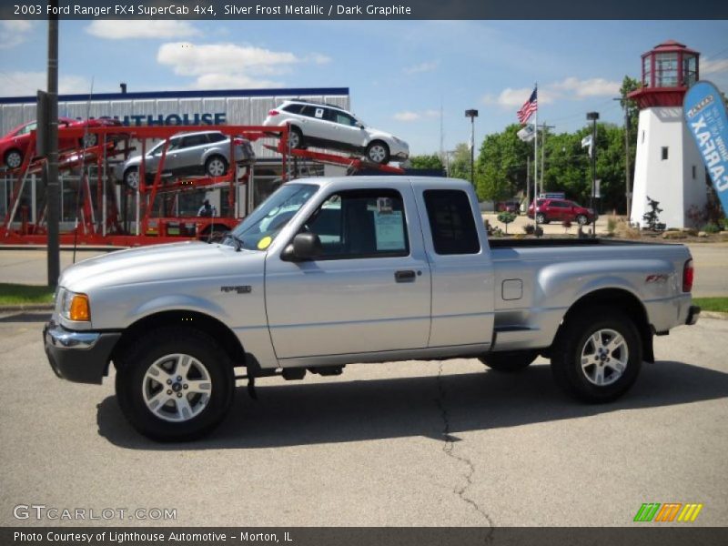 Silver Frost Metallic / Dark Graphite 2003 Ford Ranger FX4 SuperCab 4x4