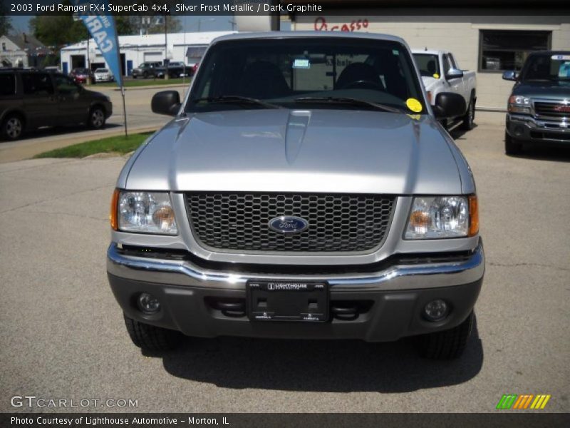 Silver Frost Metallic / Dark Graphite 2003 Ford Ranger FX4 SuperCab 4x4