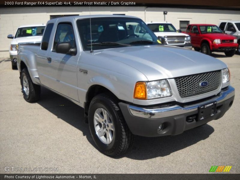 Silver Frost Metallic / Dark Graphite 2003 Ford Ranger FX4 SuperCab 4x4