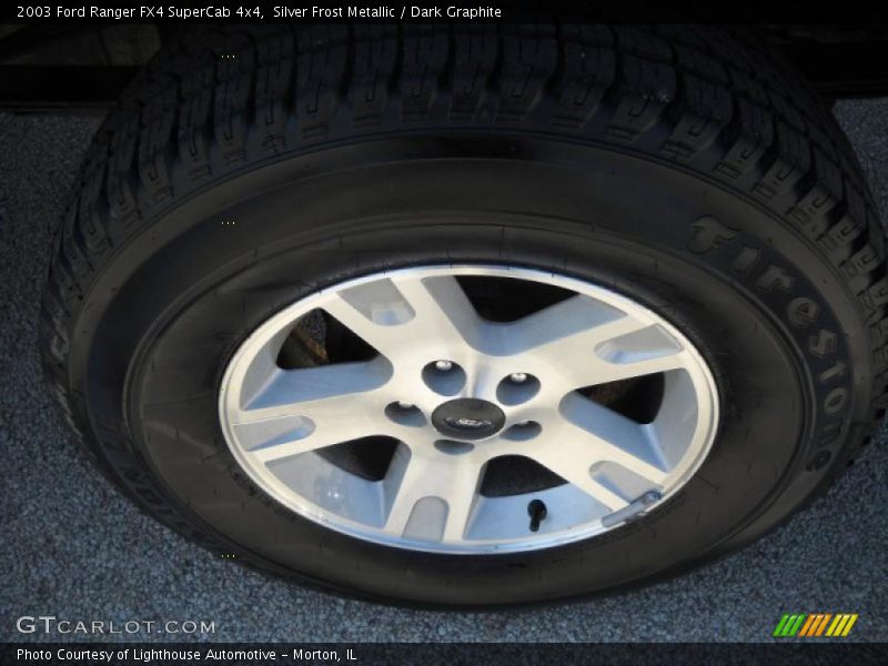 Silver Frost Metallic / Dark Graphite 2003 Ford Ranger FX4 SuperCab 4x4