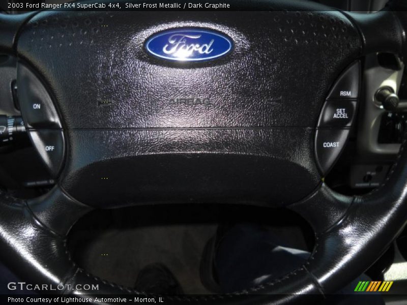 Silver Frost Metallic / Dark Graphite 2003 Ford Ranger FX4 SuperCab 4x4