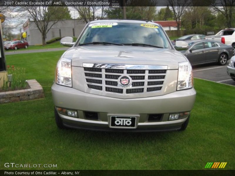 Quicksilver / Ebony/Ebony 2007 Cadillac Escalade EXT AWD